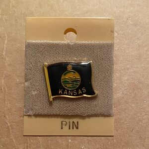 Kansas State Flag Pin Vintage new